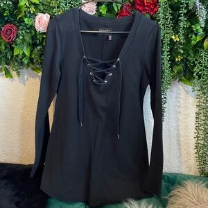 Victoria's Secret Black Fleece-Lined Cardigan